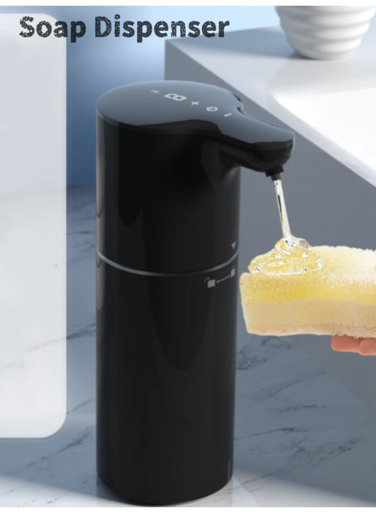 Intelligent Induction Automatic Hand Soap Dispenser, Household Wall Mounted Soap Dispenser Obsidian Black Original Solution - Image 1